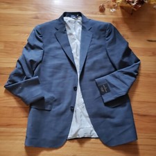 Brooks Brothers Men's Blue Check Explorer Classic Wool Blend Blazer 41R New S10