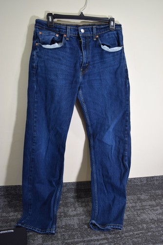 Levi's 505 Denim Jeans Herren 32x30 rot Tab mittel gewaschen L376