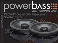 Powerbass OE652-TY 6.5'' Coaxial OEM Replacement Speaker for Toyota Kit Pair