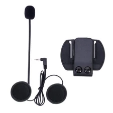 Qaurora Motorcycle Intercom Microphone + Helmet Clip Suit for V4/V6 Motorcycle Bluet...