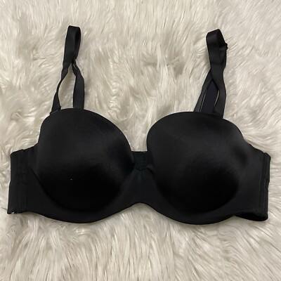 Ambrielle 40C Bra Black Multiway Strapless Underwire Back Closure Full  Figure