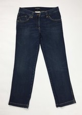 Dolce Gabbana jeans capri donna usato slim skinny denim blu w26 tg 40 stretch