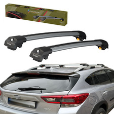 Roof Racks Cross Bars Gray Aluminum Lockable For Subaru Crosstrek  XV 2018-2026