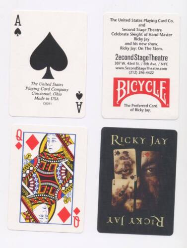 RICKY JAY Playing Cards On The Stem Magic Magician MINT condition Sealed New - Picture 1 of 3