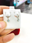 10mm Girls Earrings Hoop Huggies Dangle 925 Sterling Silver Cz Birthstone Heart