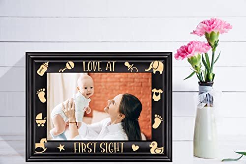 Mothers Day Gifts for Mom Grandma Women First Wood - Love at first sight - Picture 3 of 8