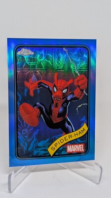 ハマー　スパイダーマン 2025 Topps Chrome Marvel Spider-Ham #142 Blue Refractor