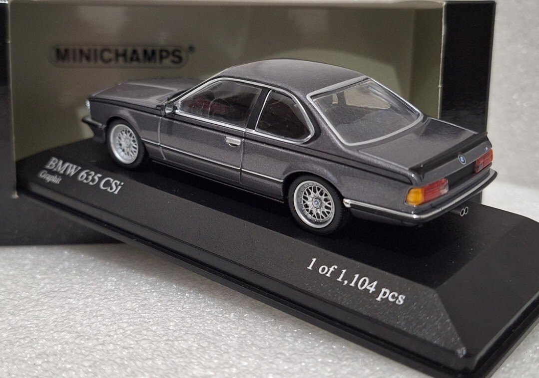 BMW 635 CSI (E24) 1982 Grey Metallic 1:43 Minichamps BMW 635 CSI (E24) 1982 Grey Metallic 1:43 Minichamps