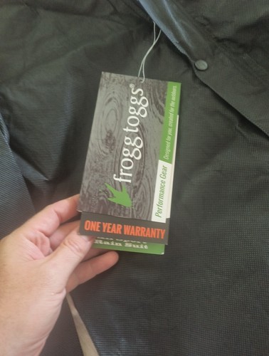 Frogg toggs all sport rain suit medium black As1310-01 MD New With Tags - Picture 2 of 12