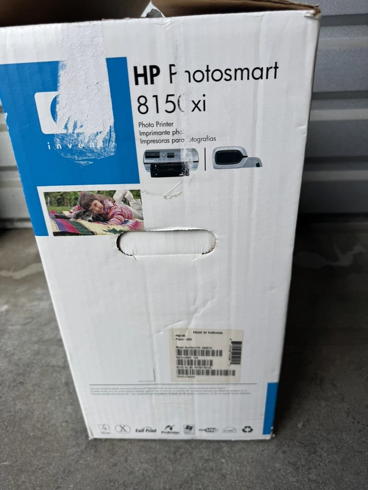 Impresora de inyección de tinta HP PhotoSmart 8150xi de colección 2004 como nueva Foto 4 de 4