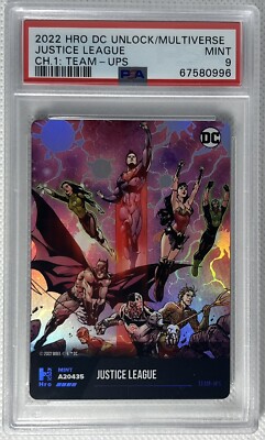 2022 DC Chapter 1 Team-Ups Justice League Holo PSA 9 Physical Only