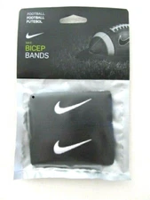 Nike Football Bicep Bands Size OSFM Black/White Unisex
