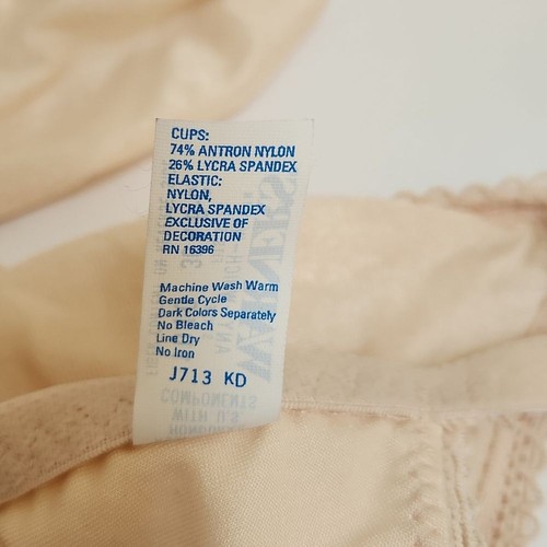 Vintage Warners Any Which Way Bra Sz 36 A B C Cups Convertible Item 1010 Nude - Picture 7 of 11