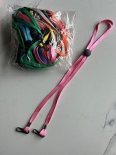 20 Pc. Adjustable Face Mask  Glasses Lanyard Strap Extender W/Clips Multi Color