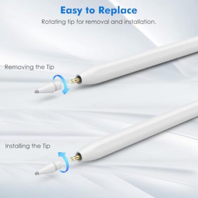 Replacement Tips for Apple Pencil, No Wear Out Fine Point Apple