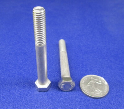 18-8 Stainless Steel Bolt, PT, 3/8-16 x 3.0'' Length, 20 pcs