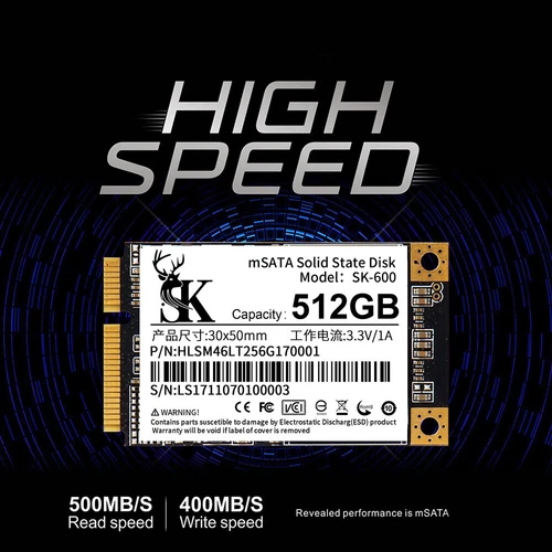 NEW 512GB MSATA SATA III 6Gb/s Solid State Drive SSD For Notebook Laptop