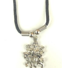 Om Aum Durga Mata Ambe  Hindu  Pendent Pendant Yoga Meditation Thread Necklace 