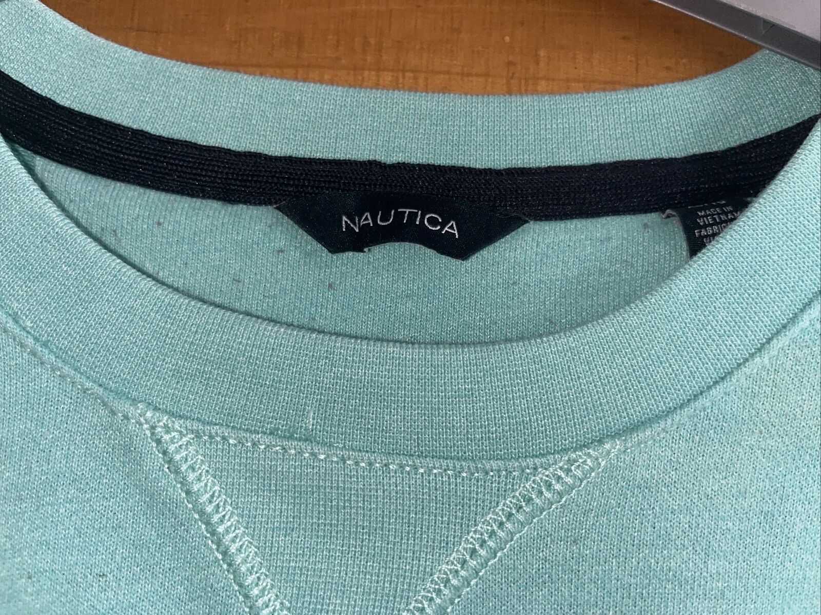 Nautica Sweatshirt Crew Neck Adult XL Cotton Men’s Mint Green Vintage ...