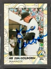 1995 #48 Jim Colborn West Michigan WhiteCaps Manager Signed Autograph (D101)