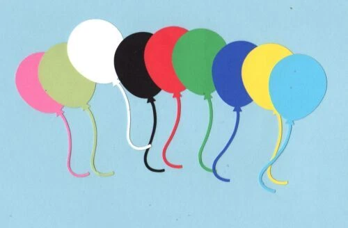 Globos Cardmaking & Scrapbooking formas troqueladas y punchies