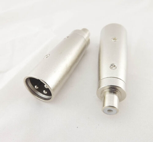 10pcs XLR 3 Pin macho a RCA hembra Mono micrófono micrófono / AMP adaptador de cable de audio - Imagen 1 de 4