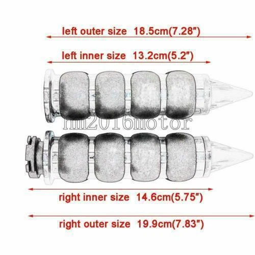 Empuñadura de manillar de 1" para motocicleta Harley Electra Glide Dyna Road King Foto 2 de 4