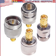 N to RP-SMA Connectors Kit Coax Coaxial Reverse Polarity Adapter Convertor