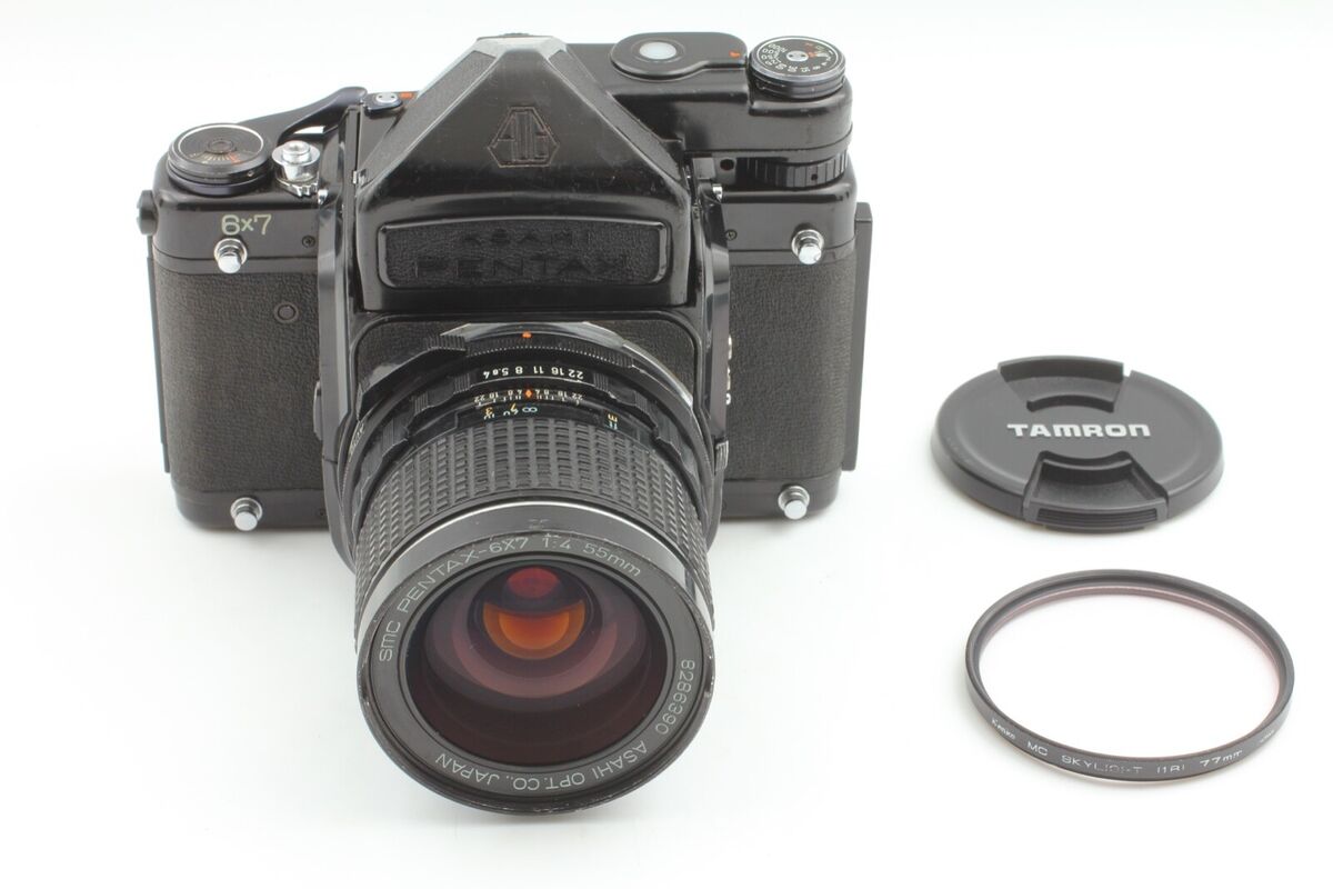Exc+5】 Pentax 6×7 TTL Finder Mirror Up Camera + SMC P 55mm Exc+5】 Pentax 6×7 TTL Finder Mirror Up Camera + SMC P 55mm