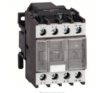 DAYTON Magnetic Contactor: Non-Reversing, 3 Poles, 9 A, 24V AC Coil, 1NO 6EAU9