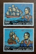 DJIBOUTI - SCOTT #531 - 532 - LORD NELSON - MNH