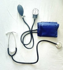 Premium Blood Pressure Cuff + Dual Head Stethoscope Kit 