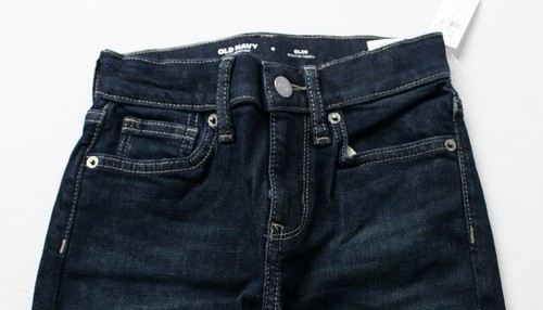 Old Navy Boy's Slim Leg 360 Stretch Denim Jeans EJ2 Dark Wash Size 6 NWT - Picture 2 of 4