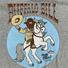 Vintage Buffalo Bill Shirt Mens XL Gray Health Care Logistics Promo Graphic Tee