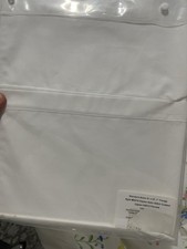 Matouk India New 2pc Standard Shams Ceylon 520TC Percale White Stitch