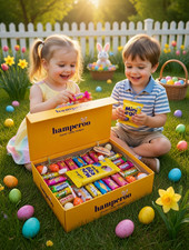 Cadbury Mini Eggs Chocolate Bar and Retro Sweets Chocolate Gift Box Hamper