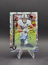 2025 Topps Chrome Football Brock Bowers 1/14 On Card Auto First Day Issue