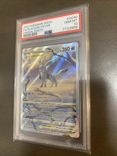 Glaceon Vstar FA 2023 Pokémon SWSH Crown Zenith GG40/GG70 PSA 10 GEM MINT