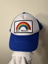 Sombrero de playa de camionero azul Aviator Nation Mill Valley carne