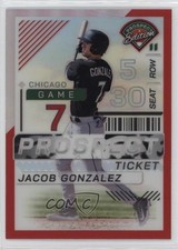 2024 Panini Prospect Edition Red Prizm 36/199 Jacob Gonzalez #136 1a7j