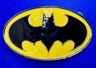 Batman DC Comics Superhero S09 Black & Yellow  Oval Belt Buckle