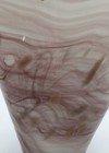 Vtg Krosno Jozefina-Style Aubergine White Avventurina Art Glass 12" Vase — photo 4