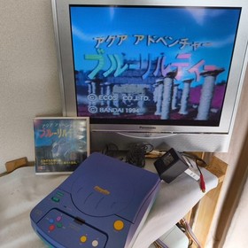 Aqua Adventure: Blue Lilty Bandai PLAYDIA, Game Disk and Box set, Working, Japan