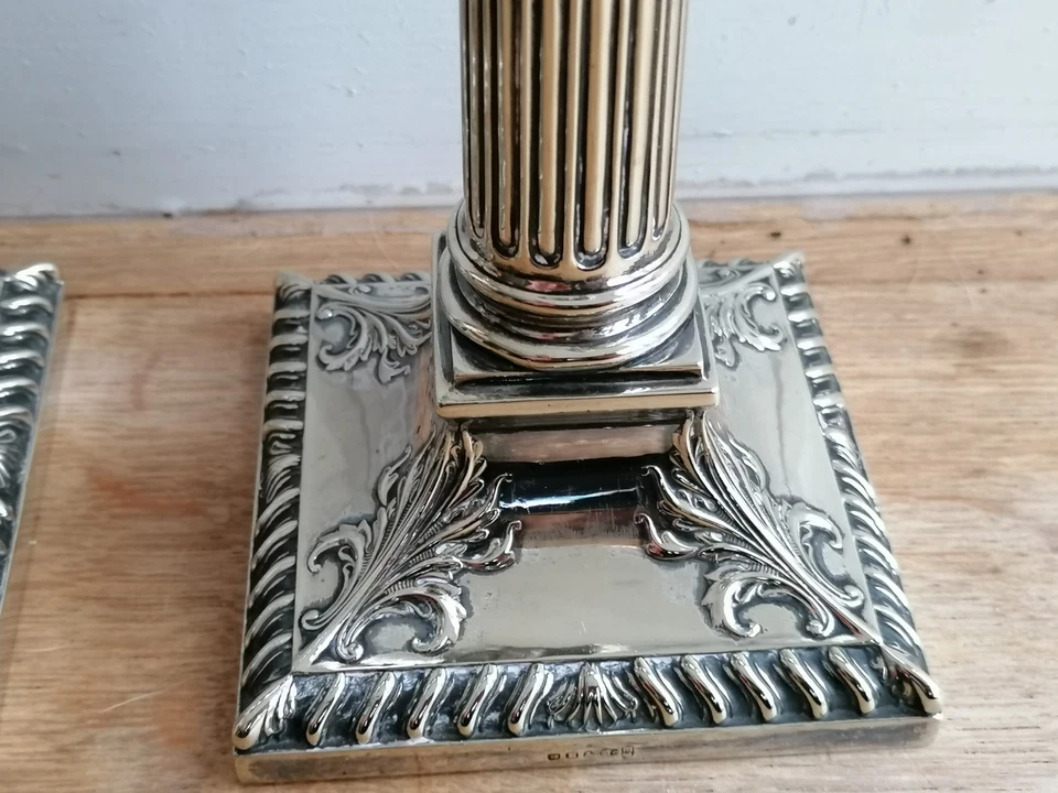 Невероятные антикварные английские серебряные подсвечники в георгианском стиле Шеффилд - Изображение 2 из 4