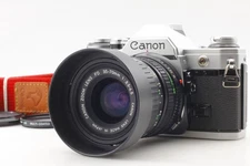 [MINT W / Hood] Canon AE-1 Silver SLR Film Camera 35-70mm Zoom Lens From JAPAN