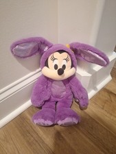 Disney Minnie Mouse Purple Bunny Plush Easter Stuffed-2023