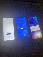 Samsung, Cricket, Motorola Android 4G Smartphones Black Blue Purple Lot of 3