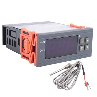 2X(Digitaler Temperatur Regler -99-400 Grad PT100 M8 Sonden Thermoelement S6808