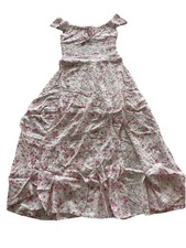 Aeropostale Floral Square-Neck Tiered Midi Dress XS
