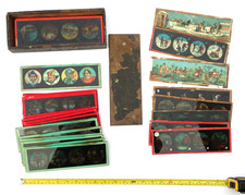 (30+) Collection Antique Magic Lantern Slides German Color Various Subjects